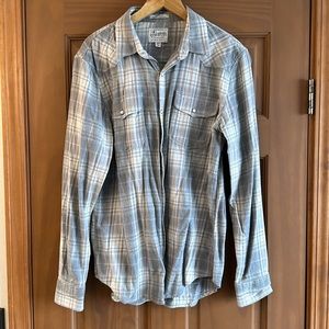 Lucky brand men’s medium button-up long sleeve shirt